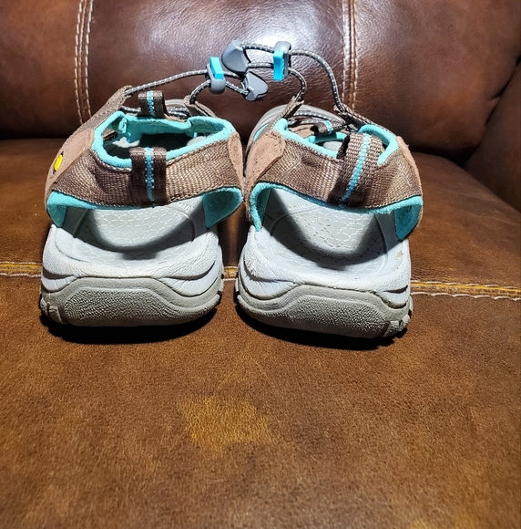 Keen Sandals Women's 7.5 Brown Teal Hiking Shoes Waterproof - Picture 2 of 9